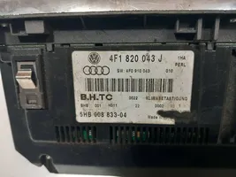 Audi A6 S6 C6 4F Gaisa kondicioniera vadības bloka modulis 4F1820043J