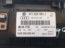 Audi A6 S6 C6 4F Gaisa kondicioniera vadības bloka modulis 4F1820043J