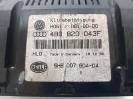 Audi A6 S6 C5 4B Ilmastoinnin ohjainlaite 4B0820043F