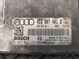 Audi A8 S8 D3 4E Centralina/modulo del motore 4E0907401B