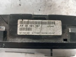 Opel Astra G Compteur de vitesse tableau de bord 09181197