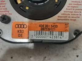 Audi A4 S4 B5 8D Bague collectrice/contacteur tournant airbag (bague SRS) 4D0951543D