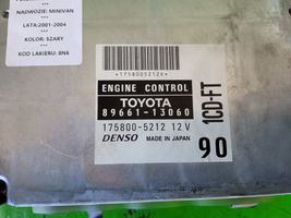 Toyota Corolla Verso E121 Moottorin ohjainlaite/moduuli (käytetyt) 