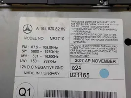 Mercedes-Benz ML W164 Unité de contrôle son HiFi Audio A1648208289