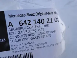 Mercedes-Benz Sprinter W906 Przewód / Rura chłodnicy spalin EGR A6421402108