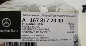 Mercedes-Benz GLE W167 Emblemat / Znaczek A1678172000