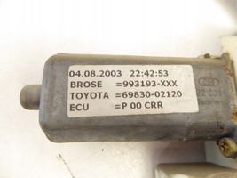 Toyota Corolla E120 E130 Mécanisme lève-vitre de porte arrière avec moteur 69830-02120 991558-103