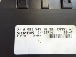 Mercedes-Benz C W202 Pārnesumkārbas vadības bloks A0215451632