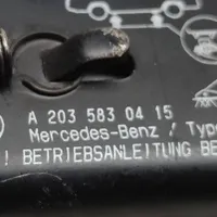 Mercedes-Benz C W203 Cric di sollevamento A2035830415