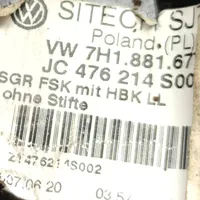 Volkswagen Transporter - Caravelle T5 Podstawa / Konsola fotela przedniego kierowcy 7H1881677J