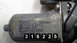 Toyota Auris 150 Priekšpusē elektriskā loga pacelšanas mehānisma komplekts 85701-02010