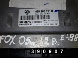 Volkswagen Fox Komputer / Sterownik ECU i komplet kluczy 03d906033h