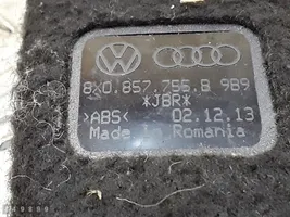 Audi A1 Klamra przedniego pasa bezpieczeństwa 8x0857755b