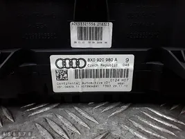 Audi A1 Spidometras (prietaisų skydelis) 8x0920980a