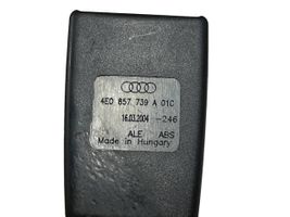 Audi A8 S8 D3 4E Boucle de ceinture de sécurité arrière 4E0857739A