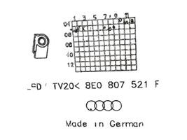 Audi A4 S4 B7 8E 8H Rivestimento della parte inferiore del paraurti posteriore 8E0807521F