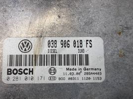 Volkswagen PASSAT B5 Centralina/modulo del motore 038906018FS