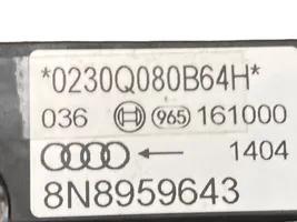 Audi TT Mk1 Sensore d’urto/d'impatto apertura airbag 8N8959643