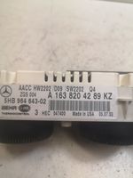 Mercedes-Benz ML W163 Ilmastoinnin ohjainlaite A1638204289