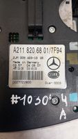 Mercedes-Benz E W211 Interruttore tettuccio apribile A2118206801