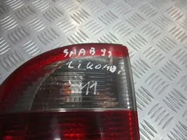 Saab 9-5 Lampa oświetlenia tylnej tablicy rejestracyjnej 