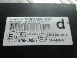 Toyota Urban Cruiser (XP110) Unité de commande dispositif d'immobilisation 89780-52061