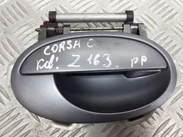 Opel Corsa C Klamka/wspornik zewnętrzny drzwi przednich 8048604