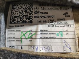 Mercedes-Benz CLA C117 X117 W117 Rear door card panel trim 000578600