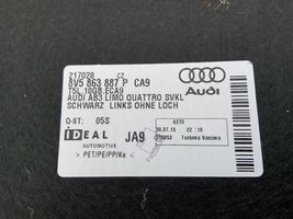 Audi A3 S3 8V Boczek / Tapicerka / bagażnika 8V5863887P