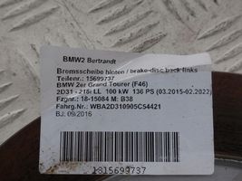 BMW 2 F45 Tarcza hamulca tylnego 34216799367