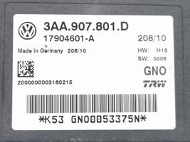 Volkswagen PASSAT B7 Rankinio stabdžio valdymo blokas 3AA907801D