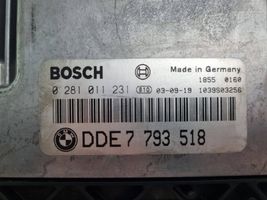 BMW 7 E65 E66 Moottorin ohjainlaite/moduuli 7793518