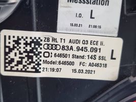 Audi Q3 F3 Lampa tylna 83A945091