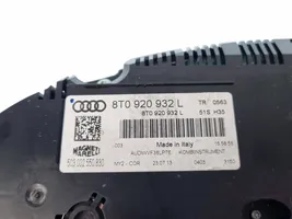 Audi A5 8T 8F Compteur de vitesse tableau de bord 8T0920932L