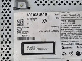 Volkswagen Polo V 6R Unidad delantera de radio/CD/DVD/GPS 6C0035869B