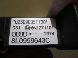 Audi A3 S3 8L Sensore d’urto/d'impatto apertura airbag 8L0959643C