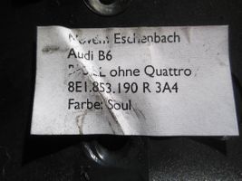 Audi A4 S4 B6 8E 8H Kojelaudan hansikaslokeron lista 8E1853190R