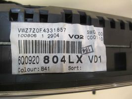 Volkswagen Polo IV 9N3 Speedometer (instrument cluster) 6Q0920804LX