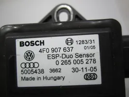 Audi A6 S6 C6 4F Sensore di imbardata accelerazione ESP 4F0907637