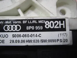 Audi A3 S3 A3 Sportback 8P Priekšpusē elektriskā loga pacelšanas mehānisma komplekts 8P0959802H