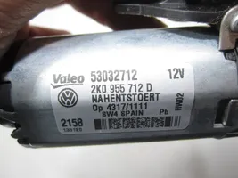 Volkswagen Caddy Motor del limpiaparabrisas trasero 2K0955712D