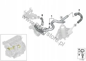 BMW 5 E60 E61 Tubo di raffreddamento dell'olio 7788999