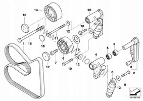 BMW Z4 E85 E86 Jakohihnan kiristin 7838797