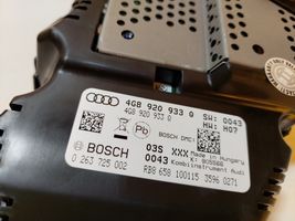 Audi A6 S6 C7 4G Spidometras (prietaisų skydelis) 4G8920933Q