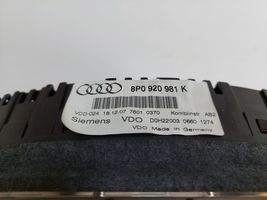 Audi A3 S3 A3 Sportback 8P Tachimetro (quadro strumenti) 8P0920981K