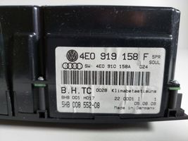 Audi A8 S8 D3 4E Panel klimatyzacji 4E0919158F