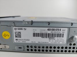 Audi A8 S8 D3 4E Panel / Radioodtwarzacz CD/DVD/GPS 4E0035670B