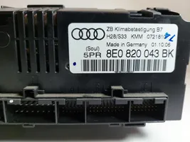 Audi A4 S4 B7 8E 8H Panel klimatyzacji 8E0820043BK