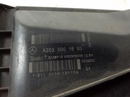 Mercedes-Benz CLK A209 C209 Aro de refuerzo del ventilador del radiador A2035001693