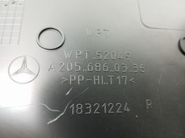 Mercedes-Benz C W205 Copertura del rivestimento del sottoporta posteriore A2056860336
